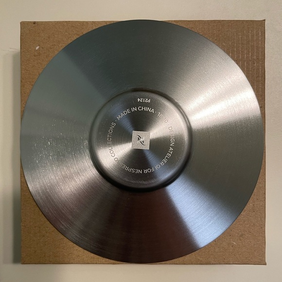 Nespresso View Espresso Glass Cup & Steel Saucer Coffee Set 80mL New in Box - Picture 7 of 7